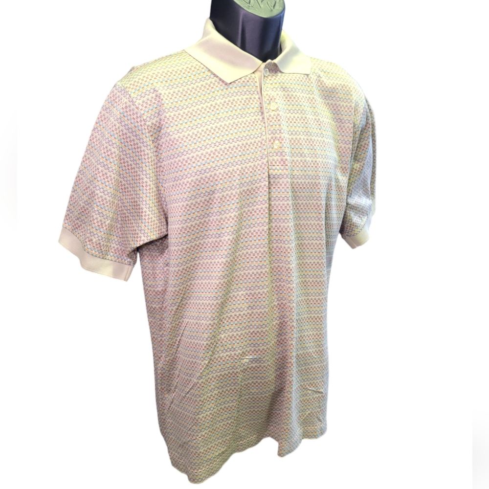 Como Sport Double‎ Mercerized Short Sleeve Polo Shirt sz M